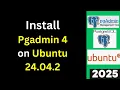 Install PgAdmin 4 and connect PostgreSQL on Ubuntu 24 04 2