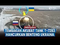 Lagu Tank T 72B3 Kelompok “O” Rusia Luncurkan Tembakan Akurat ke Benteng Ukraina