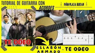 c mo tocar te odeo de eslab n armado iv n plata guitar tutorial acordes