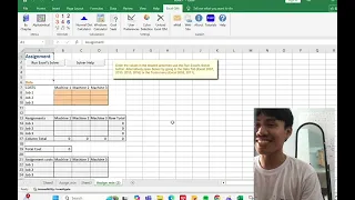 Solving Assignment Problem Using Excel QM