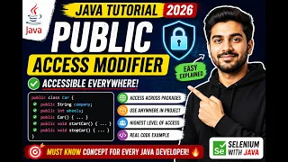 277 public access modifier in Java Selenium Java 2026