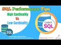 SQL Interview Questions High Cardinality Vs Low Cardinality