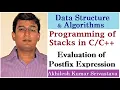 Programming of Stack Evaluation of Postfix Expression