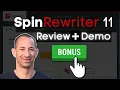 Spin ReWriter AI Review Spin Rewriter AI Article Spinner Tutorial