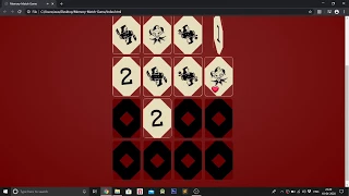 Memory Card Game using HTML CSS and JavaScript-Part-1 CODE WITH NM