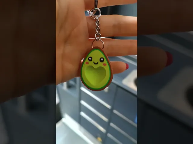 Avocado Couple Keychain, Romantic San Valentine Gift, Heart video thumbnail