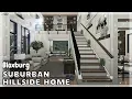 BLOXBURG Suburban Hillside Home Speedbuild interior full tour Roblox House Build