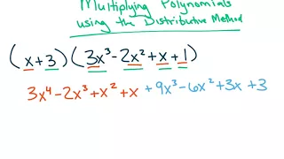 Multiplying Polynomials Distributive Method