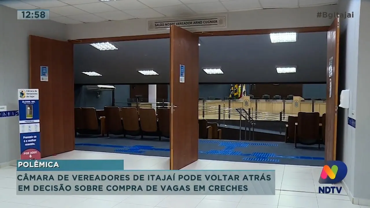Câmara de Vereadores de Itajaí pode voltar atrás em decisão sobre compra de vagas em creches