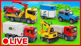 🔴 CANLI! İnşaat Oyuncaklarının BÜYÜK Maceraları 🏗️ Çocuklar için Kamyonlar | Kidibli