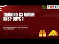 Download Lagu TRAINING K3 UMUM BNSP DAY 1 | IMTC