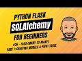 SQLAlchemy Flask for Beginners with project - Tags Many-to-Many Part 1 Model Pivot Table