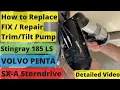 How to Replace FIX or Repair Powered Trim Tilt Pump Volvo Penta SX-A - Surprising results