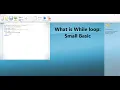 Understanding While loop Small Basic