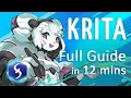 Krita - Tutorial for Beginners in 12 MINUTES FULL GUIDE
