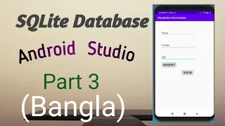 sqlite database in android studio in bangla java Insert Data in android studio project