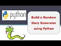Build a Random Story Generator using Python I Python Game Development