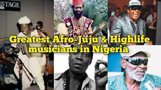 top 12 afro juju and highlife musicians in nigeria of all time