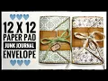 Lagu Junk Journal Envelope From 12 x 12 Paper Pad