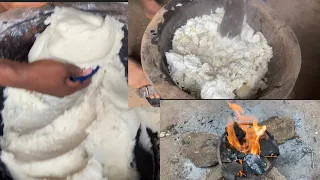 village way to make cassava fufu akpu for a large family in the eastern part of nigeria easy way