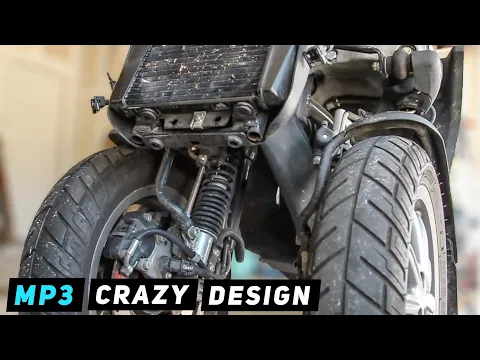 Download MP3 Piaggio MP3 400cc - Close up look at naked front end design | Mitch's Scooter Stuff