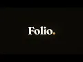 Folio: A quiet reader for PDF. Crack the spine. Turn real pages