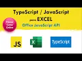 Curso TypeScript JavaScript para Excel Office JavaScript API Script Lab Visual Studio