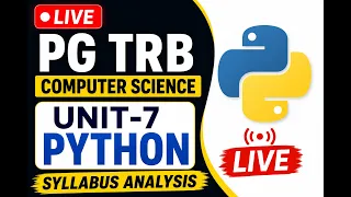 PG TRB Computer Science Unit 7 Python Syllabus Analysis