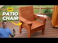 Easy DIY Patio Chair Anyone Can Build