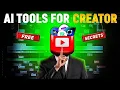 Stop Wasting Time 8 AI Tools to Save YouTubers HOURS