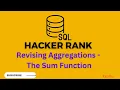 Revising Aggregation - The Sum Function HackerRank SQL solution Hacker Rank Solutions