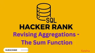 Revising Aggregation - The Sum Function HackerRank SQL solution Hacker Rank Solutions