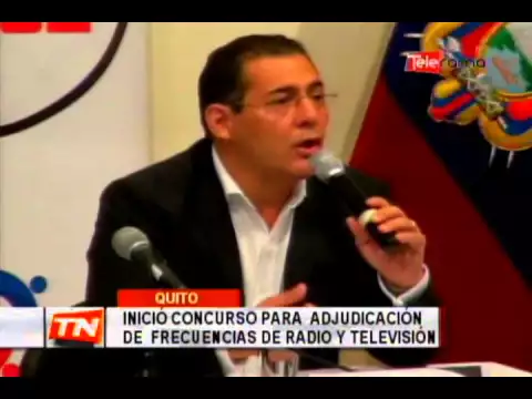 Inició concurso para adjudicación de frecuencias de radio y televisión
