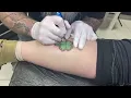 Four-leaf clover Patch tattoo - finishing some light shading
