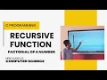 Recursive Function in C Factorial of a number C programming NEB Class-12 Computer Science
