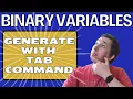 Easily Generate Binary Variables in Stata with the Tab Command