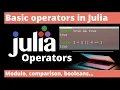 Basic operators in Julia - Learn Julia