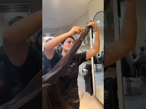 Is this the best layer cut ever? 🤔 #haircut #style #beauty