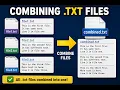 How to Combine Text txt Files