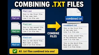 How to Combine Text txt Files