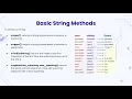 Python - Basic String Methods