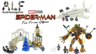 Lego Spider-Man Far From Home Compilation of all Sets - Lego Speed Build Review