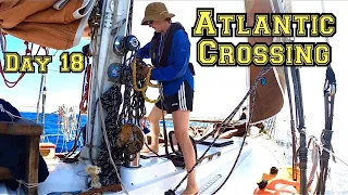 BROKEN Hatch and DEAD Batteries in the Atlantic | Sailing Wisdom [S3 Ep31]