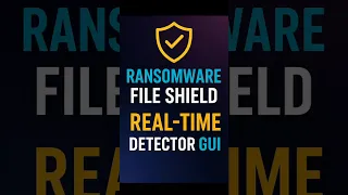 Real-Time Ransomware Detector in Python Alerts on enc exe files GUI watc og