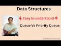 Queue data structure Priority Queue data structure Queue Vs priority queue Priority queue example