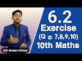 Exercise 6 2 class 10 question 7 to 10 Ex 6 2 q 7 8 9 10 10th maths chapter 6