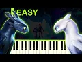 Download Lagu TOGETHER FROM AFAR | HOW TO TRAIN YOUR DRAGON 3 - EASY Piano Tutorial