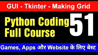 Tkinter GUI Tutorial - Python Coding for Beginners Grid Creation in Tkinter