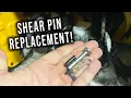 HOW TO Replace a BROKEN Snowblower Shear Pin FAST Snow Thrower Auger Repair DIY