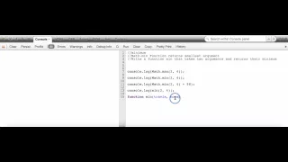 eloquentJavascript ch3 1 minFunction